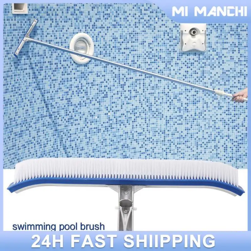 

Inch Curved Swimming Pool Brush Cleaning Tools Spa Wall & Floor Brush Nylon Bristles Cleaner Broom Swimming Pool Accessories