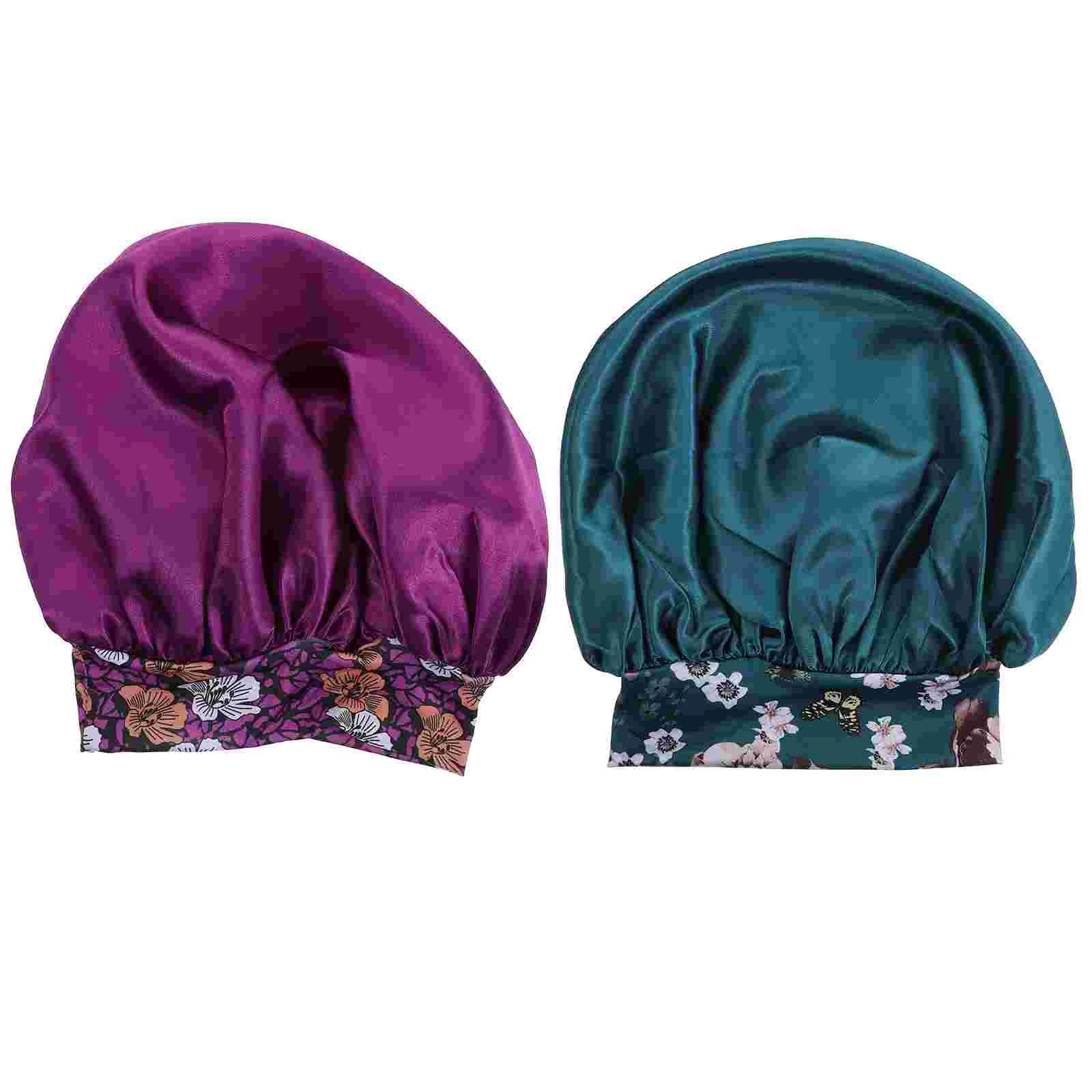 

2 шт. креативная шапка для ухода за волосами, атласная длинная шляпа