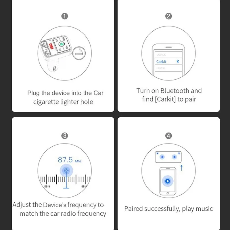 

Беспроводной FM-трансмиттер с MP3-плеером и поддержкой Bluetooth 5,0