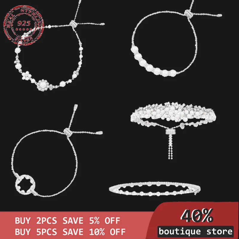 Ноябрьское Монако Роскошный Благородный Простой жемчужный браслет в римском