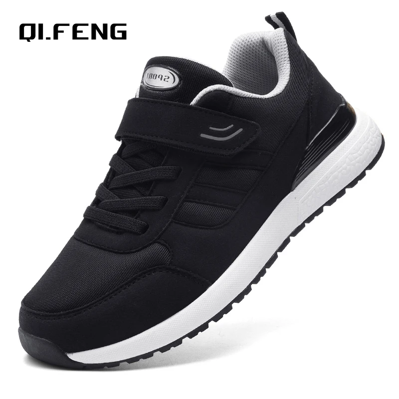 

Уличная Повседневная обувь на плоской подошве для мужчин и женщин, Классическая прогулочная обувь, зимние мужские кроссовки, Черная спорти...