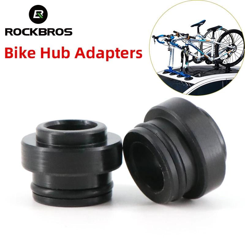 2 pezzi ROCKBROS accessori per portapacchi sul tetto per auto adattatori per mozzi forcella anteriore per bicicletta 9/12/15x100mm 15x110mm adattatori portabiciclette