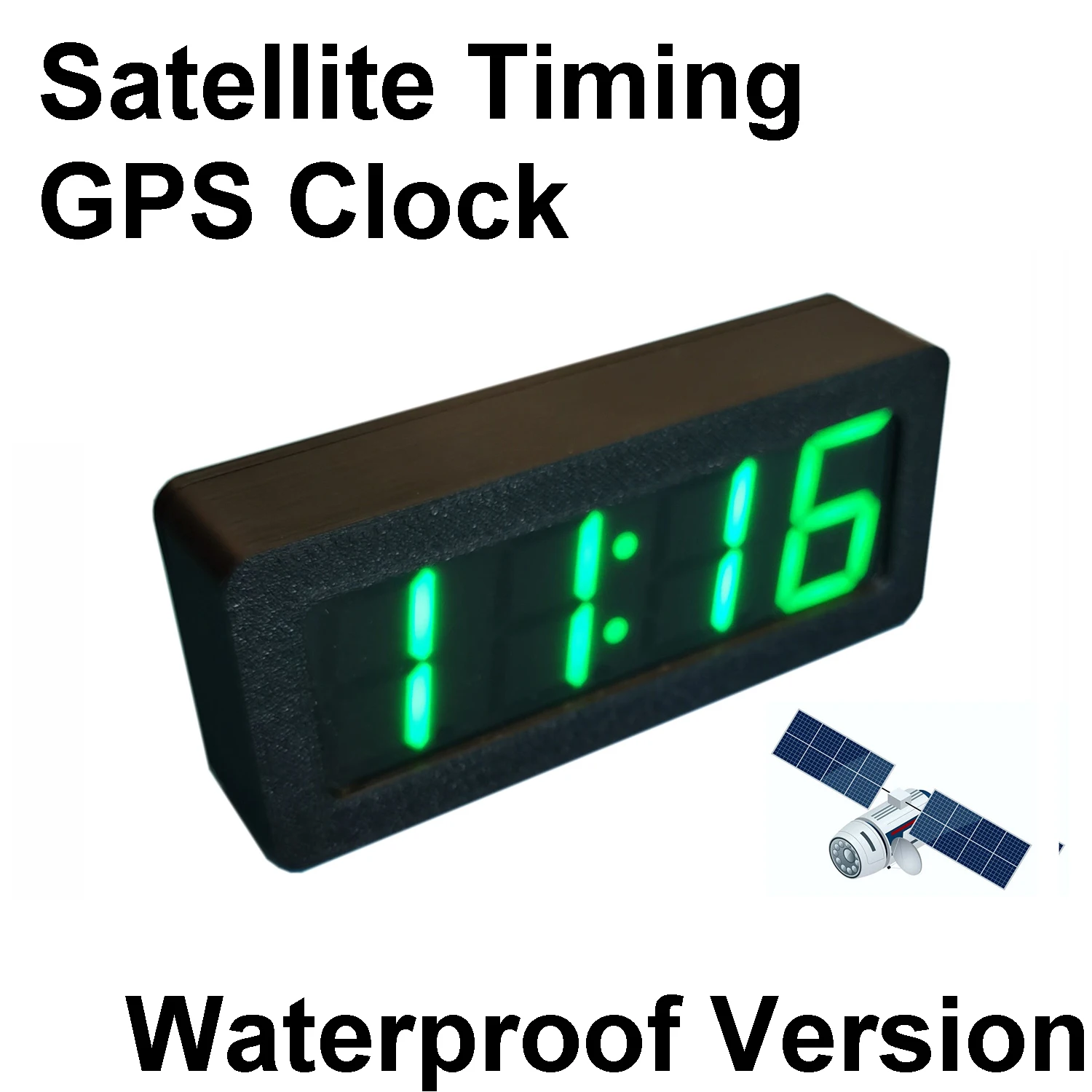 Фото Водонепроницаемые GPS-часы, спутниковый сигнал, электронные часы, светодиодный цифровой дисплей, время 5 В, 12 В, автомобильные мотоциклы, электромобили №2