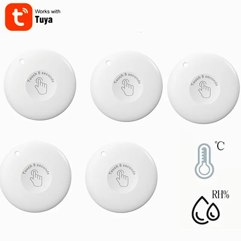 

Tuya Temperature And Hygrometer Wireless Sensor,Smart Home Digital Weather Station Bluetooth Monitoring Indoor Outdoor Humidity