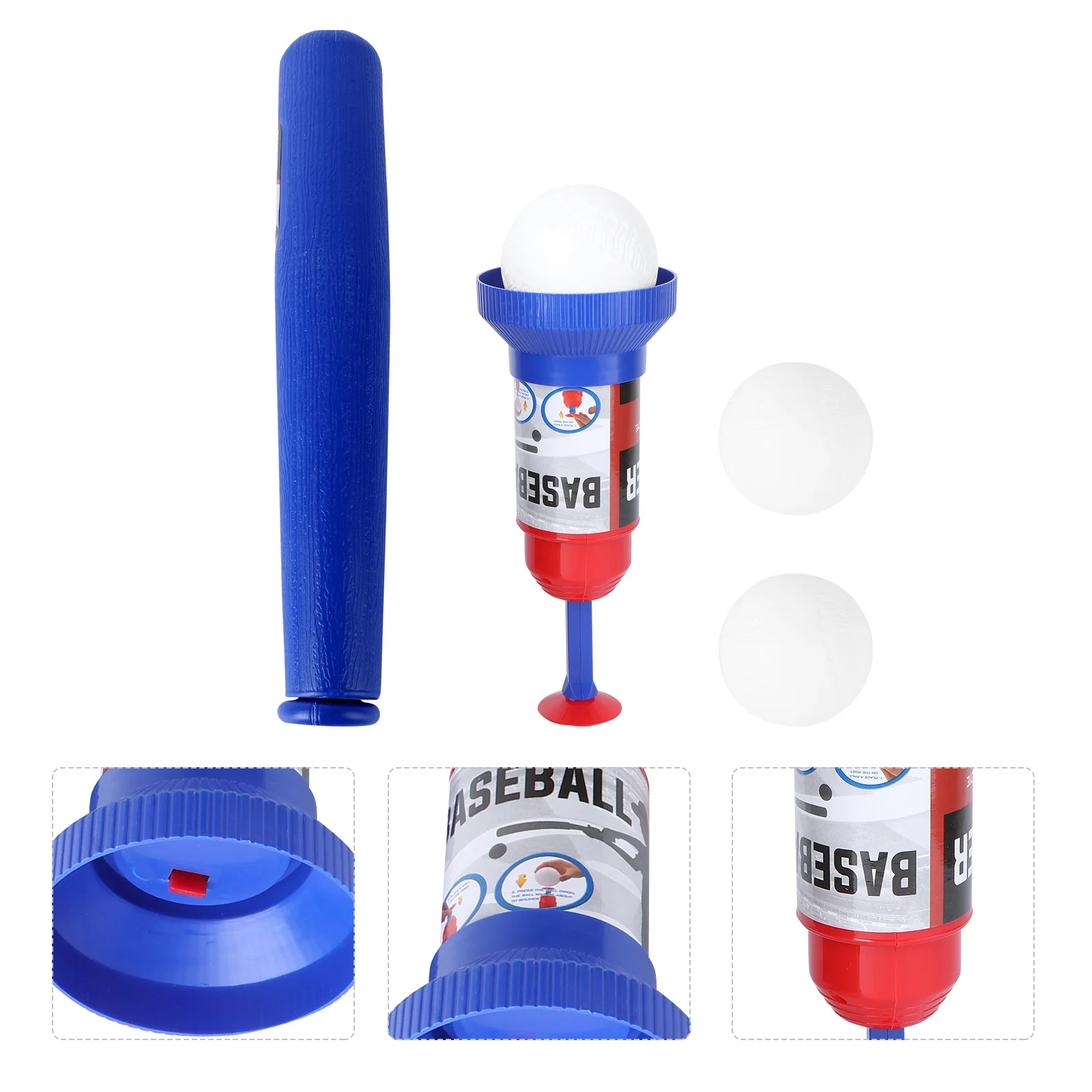 

1 Set Child-parent Interactive Game Baseball Kit Baseball Plastic for Kid Children Outdoor
