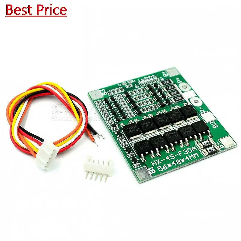 

Dhl 200Pcs 4 Strings Of 14.8v 16.8v 18650 Lithium Battery Protection Board With Equalization And Startable Electric Drill 40a