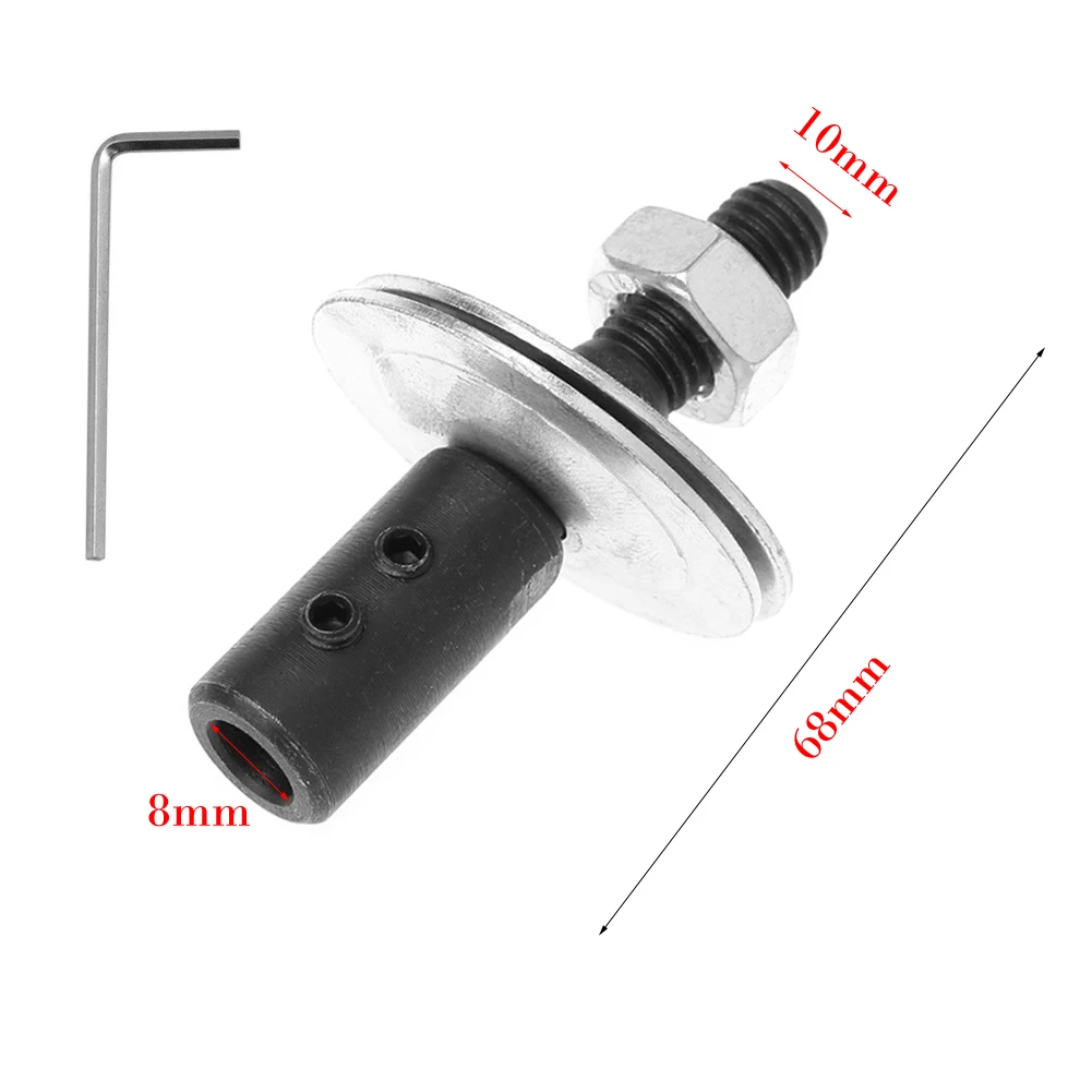 Адаптер шпинделя двигателя, запасная часть, вал двигателя, сталь, 1 комплект, 8x12x62 мм, черный + серебристый, для шлифовки, полировки, горячая распродажа