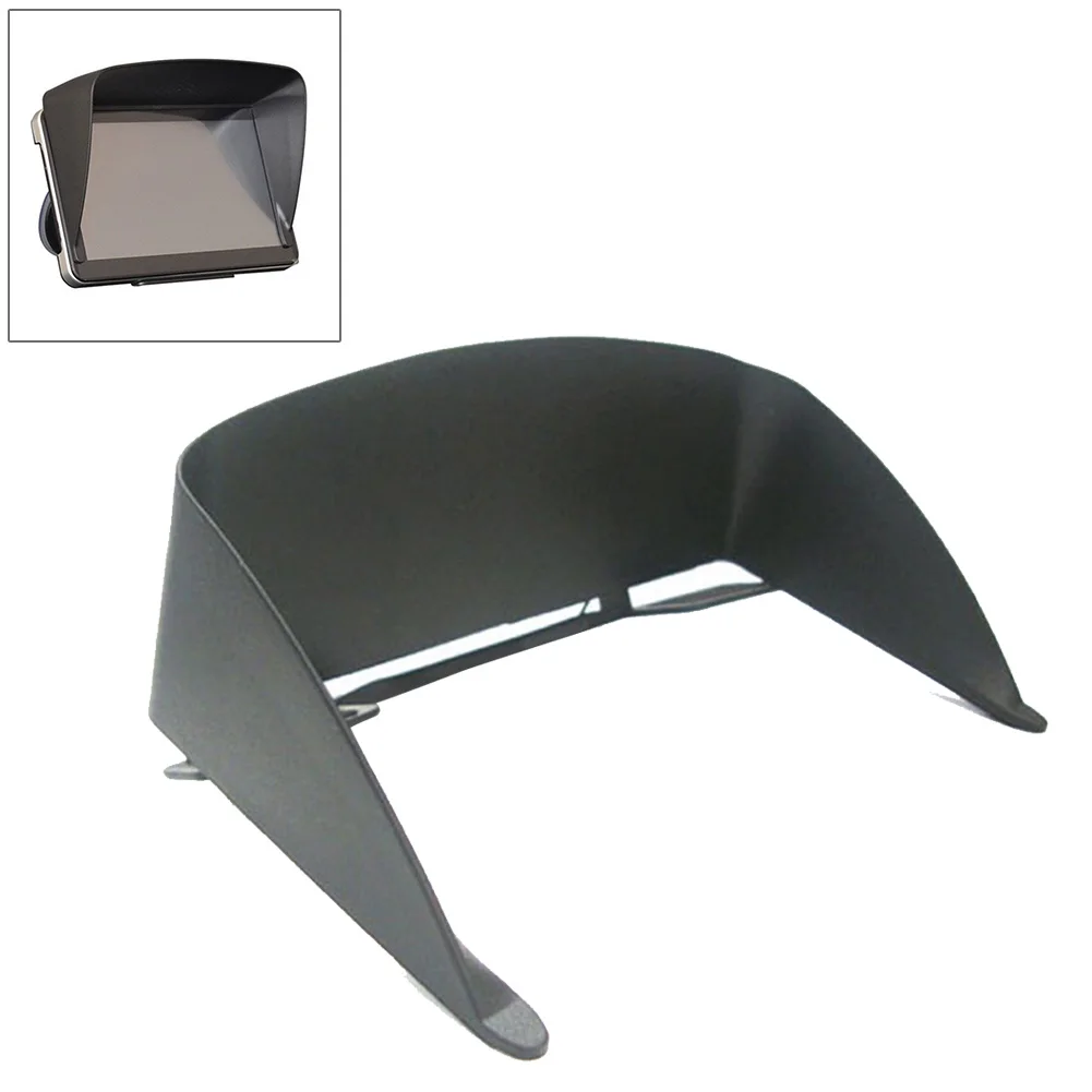 

1PCS 7 Inch GPS Sunshade Navigator Light Shield Car Sunshade Car Light Shield Black Plastic Sun Visor Car Accessories