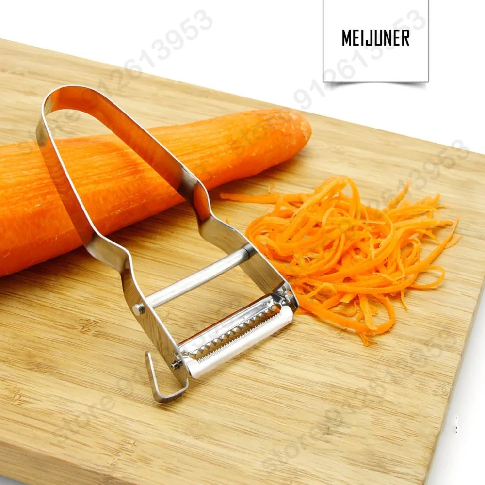 

Meijuner Grater Stainless Steel Grater Multi-function Peeler Scrape Knife Fruit Vegetable Melon Kitchen Tools For Home Canteen