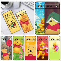 disney winnie the pooh phone case for google pixel 7 4 5 6 a pro xl disney anime cartoon silicone cover gift