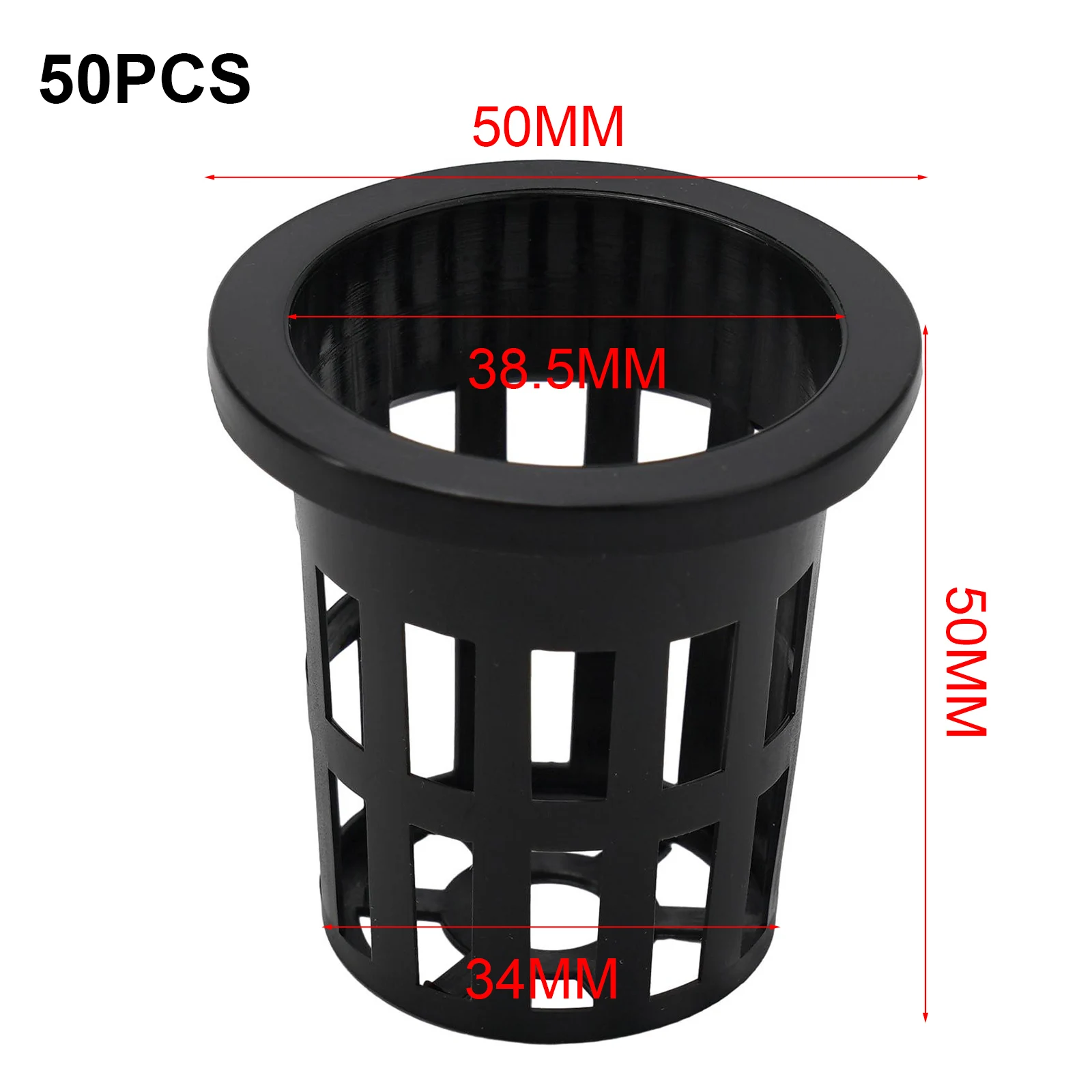 

Plant Net Cups Planting Basket Cubes Diameter 38.5mm Height 50mm Plastic Soilless Planting Sponge Sprout Durable