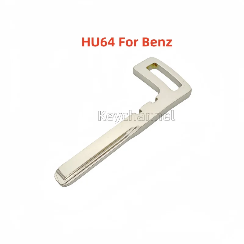 

10 шт. HU64 Автомобильный Samrt с дистанционным управлением, лезвие аварийного ключа, пустой брелок без ключа, запасной ключ для Benz E300 GLC CLE CLA W177 W205 W213