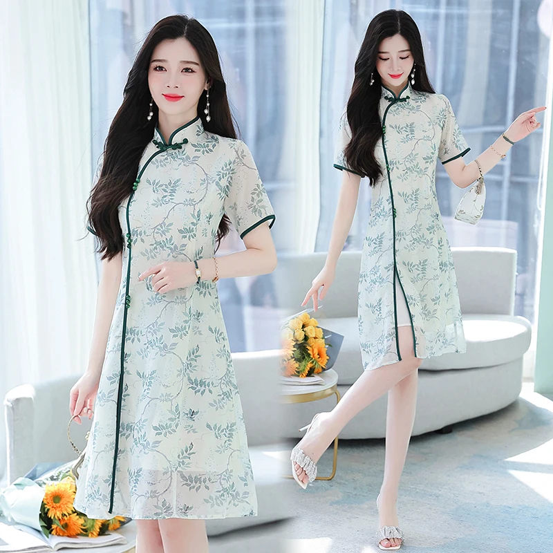 

Женское летнее платье с разрезом, элегантное ТРАПЕЦИЕВИДНОЕ ПЛАТЬЕ средней длины с коротким рукавом и цветочным принтом в виде лягушки, модель 4XL