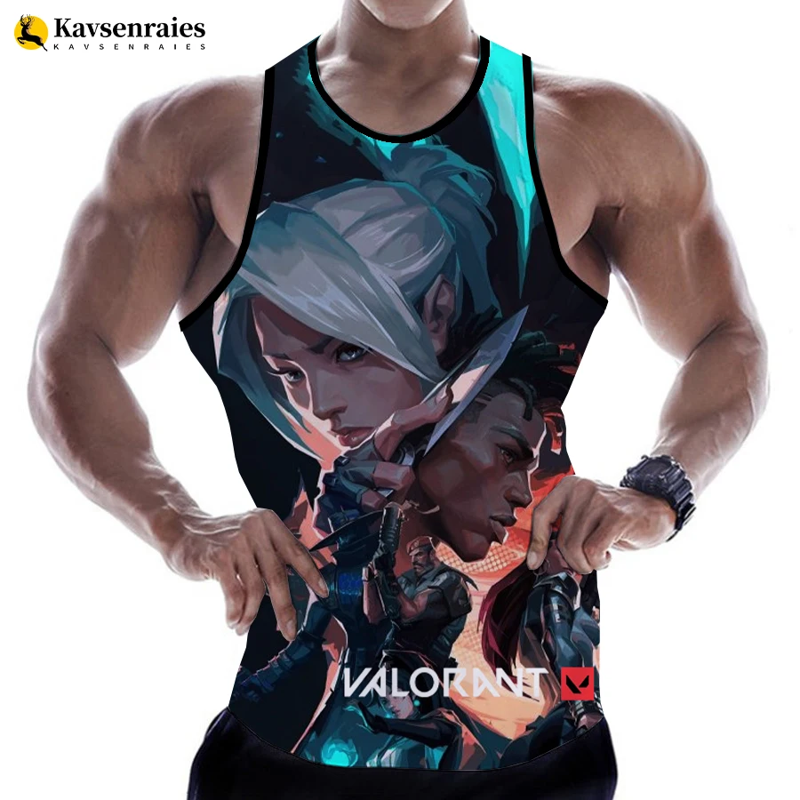 

Мужская и женская футболка без рукавов, с 3D-принтом