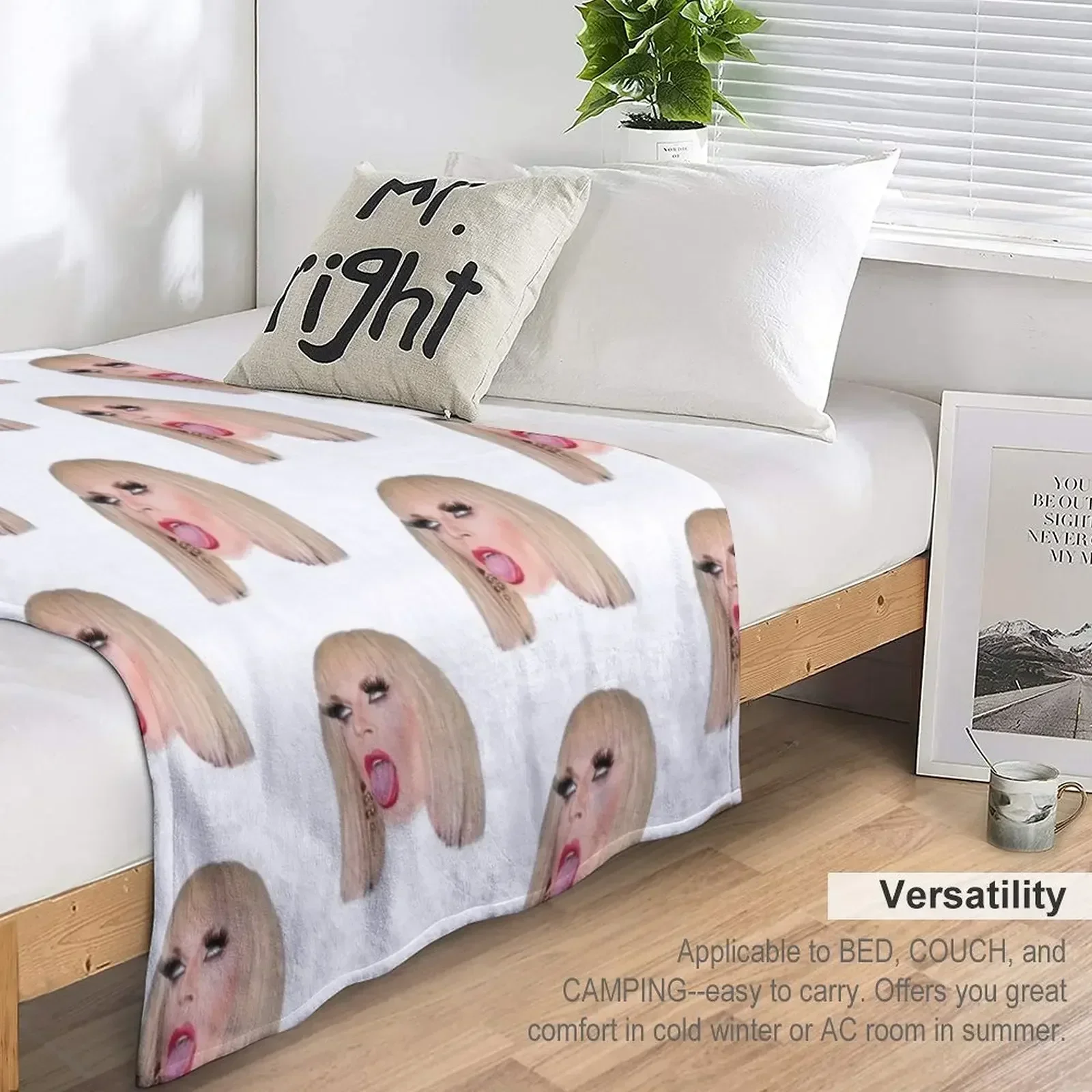 Плед Катя Зомо на зиму мягкие кровати рождественские украшения теплые зимние