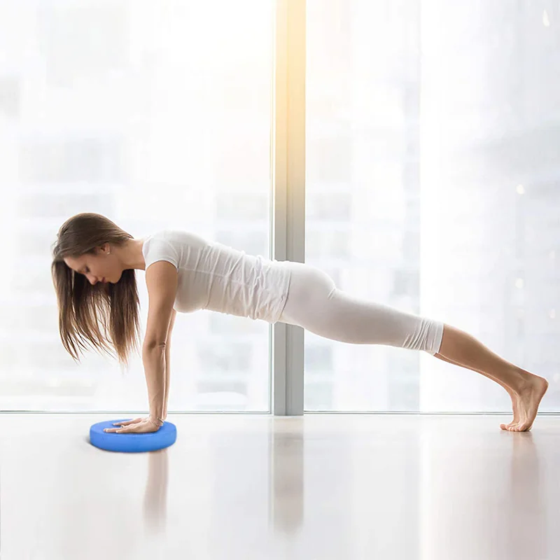 Фото Стабильная подушка для тренировок, пенопластовая подушка для упражнений на баланс, подушка для терапии, йоги, танцев, баланса, тренировок, пилатеса, фитнеса №5