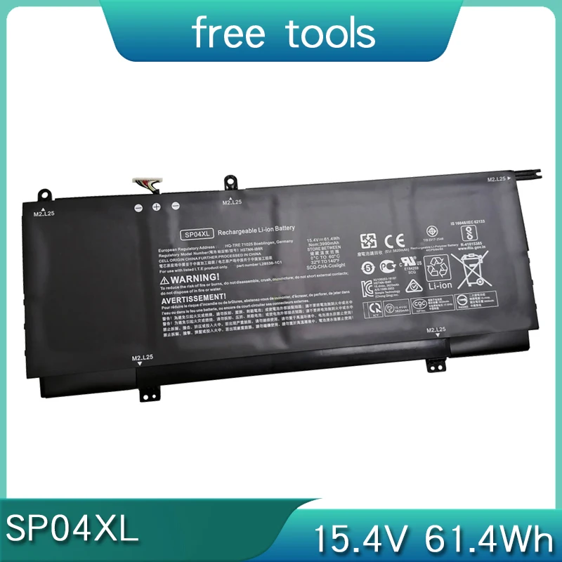 SP04XL Аккумулятор 15 4 В 61 Втч для HP Spectre Chromebook x360 13-AP 14-DA HSTNN-IB8R OB1B TPN-Q185 TPN-Q203 TPN-Q204 L28538-1C1