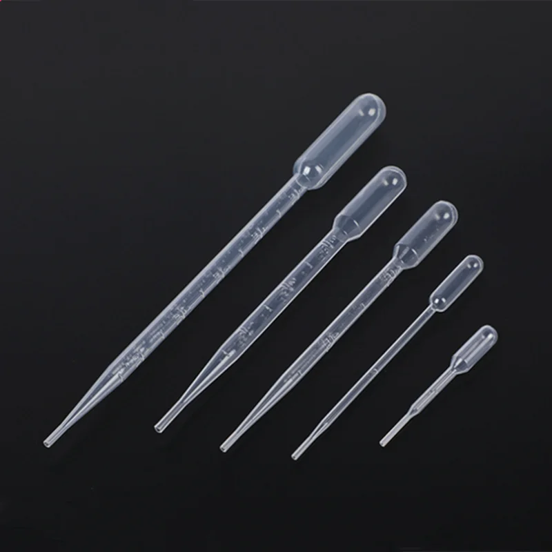 100 шт. 500 пластиковые пипетки для лаборатории 1 мл 2 3 5 10