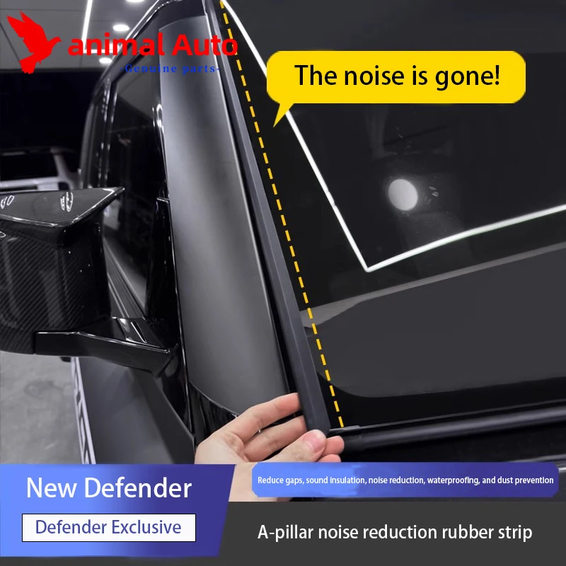 

Уплотнительная лента для Land Rover Defender 2020-2025 L663, звукоизоляционная лента на стойке, аксессуары для модификации переднего лобового стекла