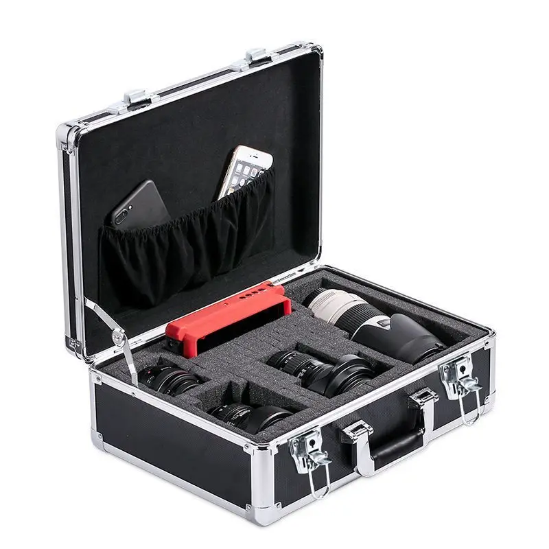

Portable Aluminum Alloy Toolbox Insurance Box Document Case Hardware Equipment Instrument Multifunctional Suitcase