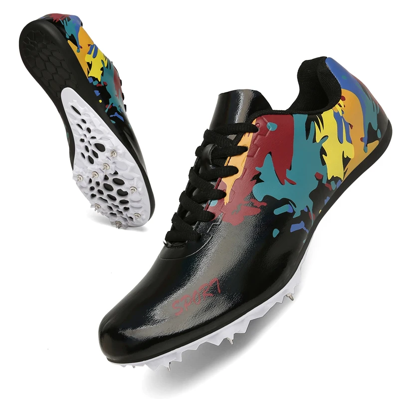 Track and Field Shoes Track Spike Men Women Running Sprint Shoes Lightweight Soft Comfortable Professional Athletic Shoes