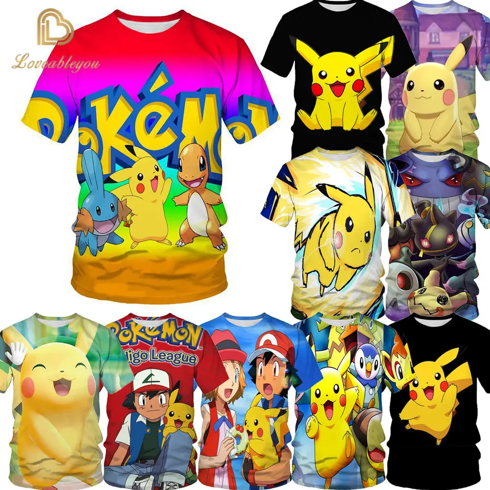 

Pikachu Cosplay Birthday T Shirt Pokemon Number Children Clothes Boy Girl Yellow Cotton Tee Tops Cartoon Anime Kids Clothes Gift