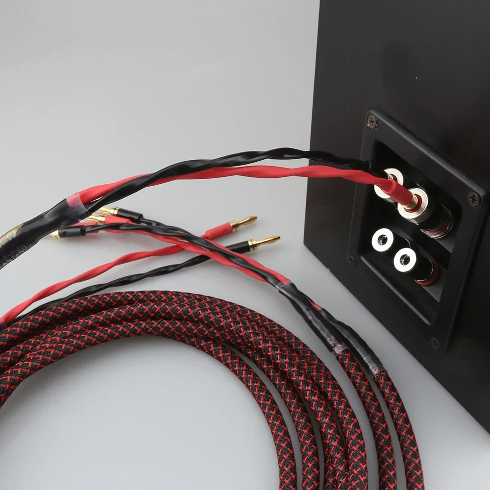 Аудиокраст HIFI акустический кабель 1 пара OFC аудиокабель HI-FI высококачественный