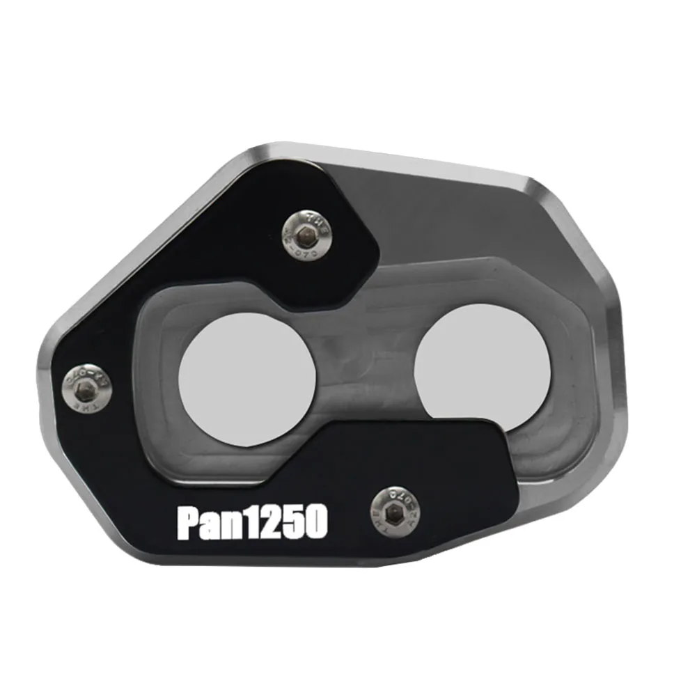 

Motorcycle Accessories Kickstand Extension Plate Foot Side Stand Enlarge Pad for Pan America 1250 2021 Grey
