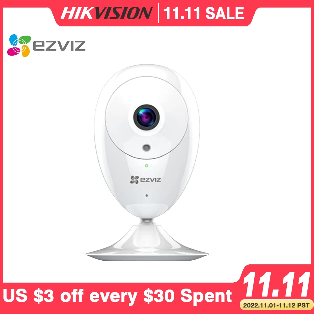 

Hikvision EZVIZ ezCube IP-камера 720p 1080p Превосходная WiFi-камера ночного видения 2-сторонняя звуковая сигнализация Широкоугольный 128GB MAX Поддержка