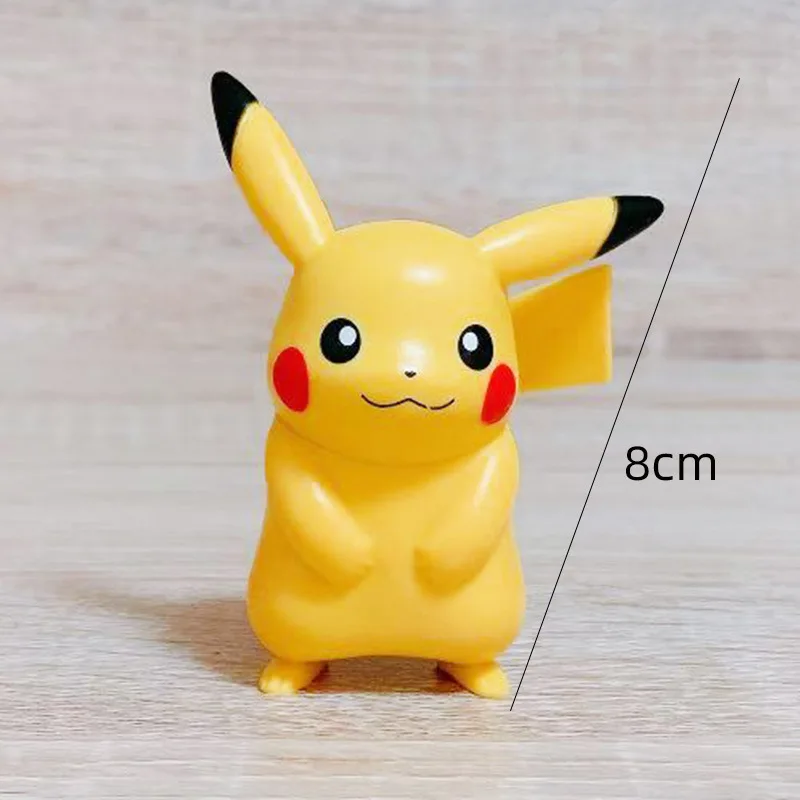 

8psc 3-9cm Pokemon Figure Japan Cartoons Anime Figure Love Pikachu Sleeping Pokemon Cosplay Collection Pet Action Model Toy Gift