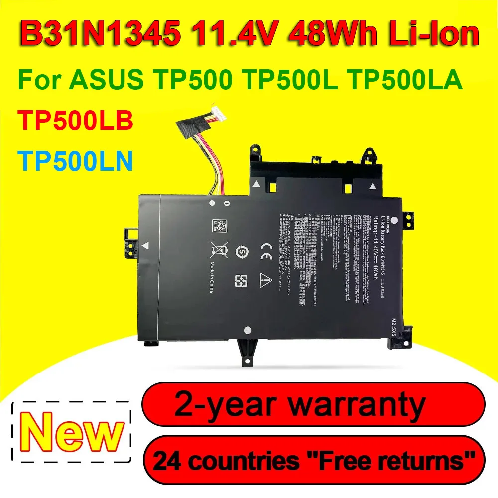 Аккумулятор B31N1345 для ноутбука ASUS TP500 TP500L TP500LA TP500LB TP500LN 11 4 в 48 Вт/ч перезаряжаемый с