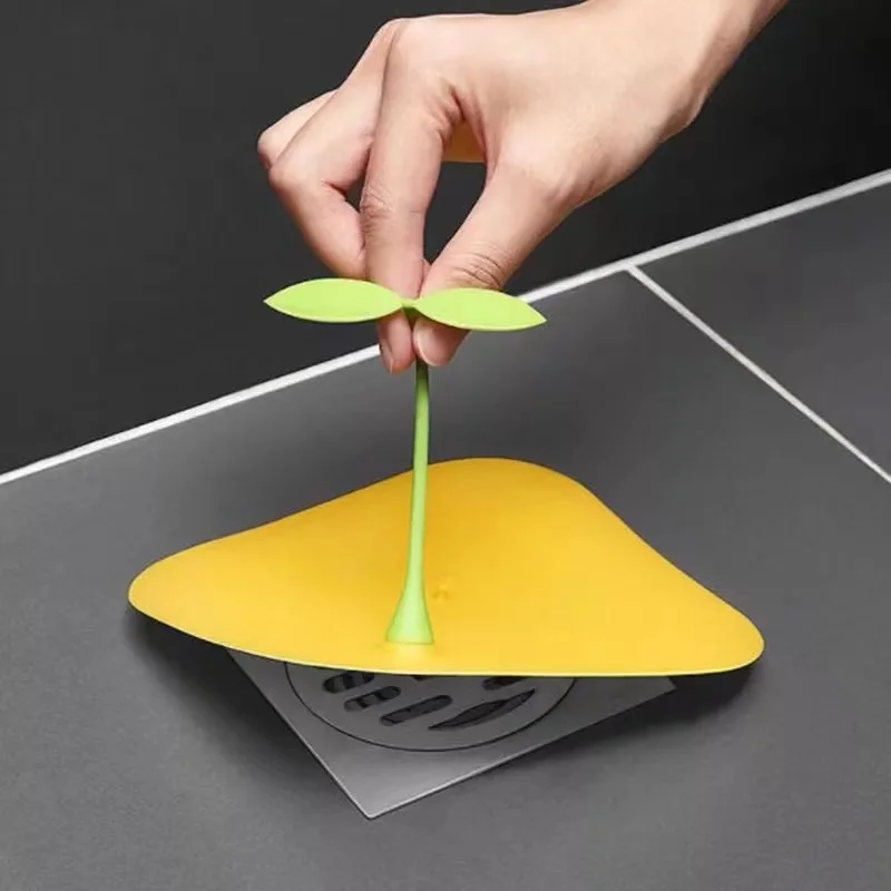 

Shower Drain Floor Deodorant Cover Bathroom Silicone Sewer Insect-proof Seal Cover Hair Sink Filter Bathtub Plug Water Stoppers