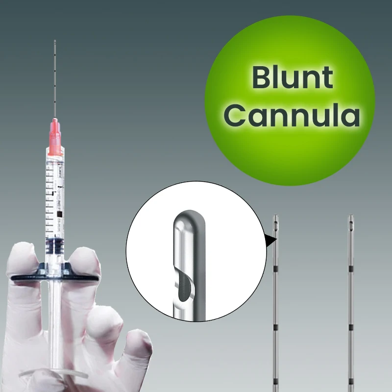 Корейская одноразовая микрокаюля с тупым наконечником для губ безболезненная