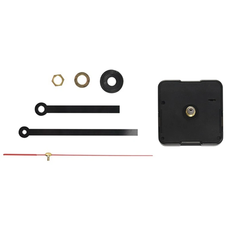 

5X Quartz Clock Movement Mechanism DIY Repair Parts Black + Hands