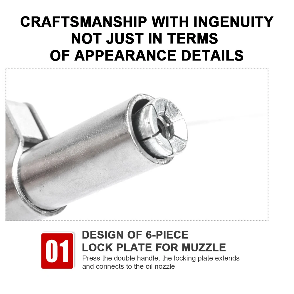 Смазочный шприц самоблокирующийся инструмент для смазки с зажимом