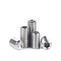 10 pcslot hex socket set screw cup point stainless steel m2 m3 m4 m5 m6 m8 m10 headless hexagon socket grub screw din916