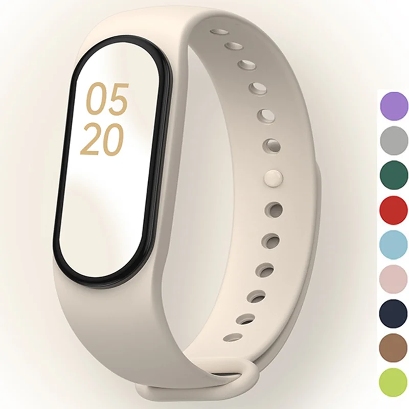

Silicone strap for Xiaomi Mi Band 7 bracelet wrist Miband 5 6 NFC Replacement pulsera Sport correa mi band 7 6 3 4 5 Watchband