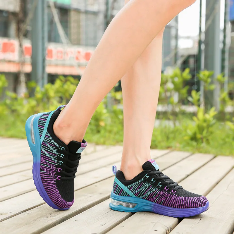 Women And Men Soft Running Shoe Lightweight Breathable Fitness Sneakers Outdoor Jogging Walking Athletic Cross Training Footwear