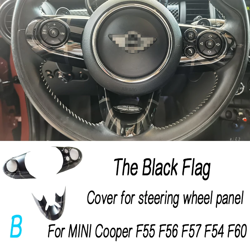 The Black Flag Car Supplies Sticker Protective Shell Decorative Cover For BMW MINI Cooper S JCW F55 F56 F57 Clubman F54 F60 Auto images - 6