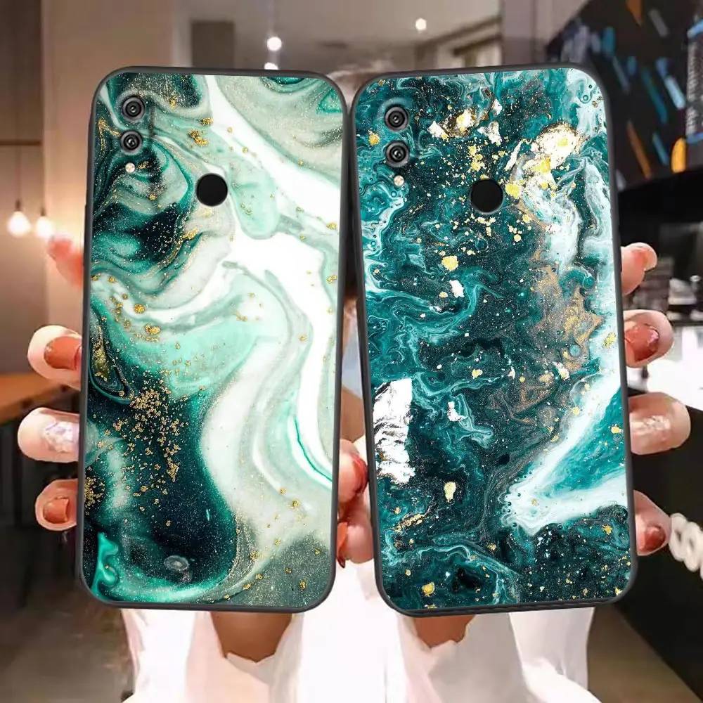 Case For HUAWEI Honor 9X 9 8 8X Max 80 70 60 50 30 20 10 10I NOTE 10 Lite Pro Case Funda Coque Shell Watercolor Painting Marble