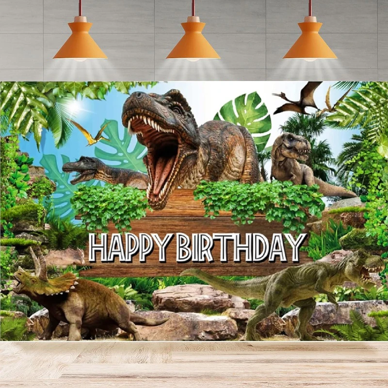 Фон для фотосъемки мир динозавров фон детей тропическое сафари джунгли динозавр