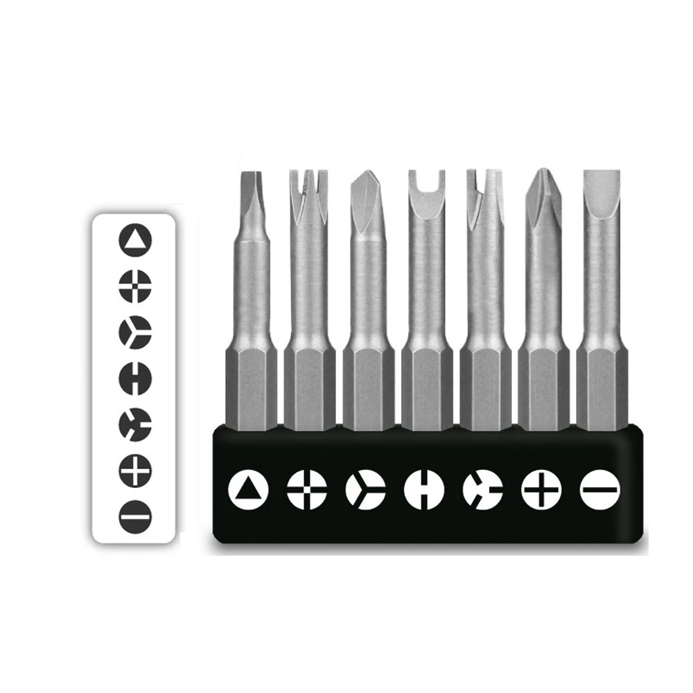 

4/5/7 Pcs Special-shaped Screwdriver Set 50mm U-shaped Y-Type Triangle Inner Cross Three Points Screwdriver Bit Tool DROPSHIP