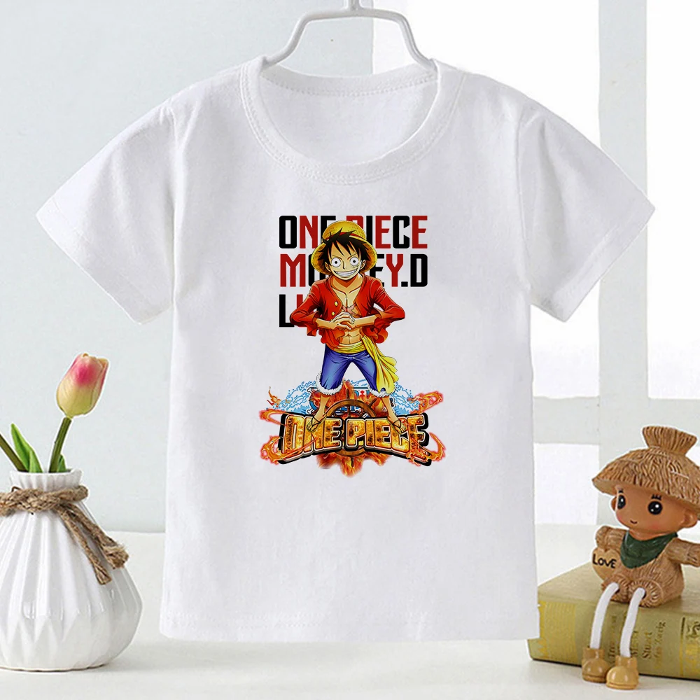 

Детская футболка в стиле аниме, популярная одежда в стиле Харадзюку для мальчиков, летняя уличная одежда с коротким рукавом, повседневная д...