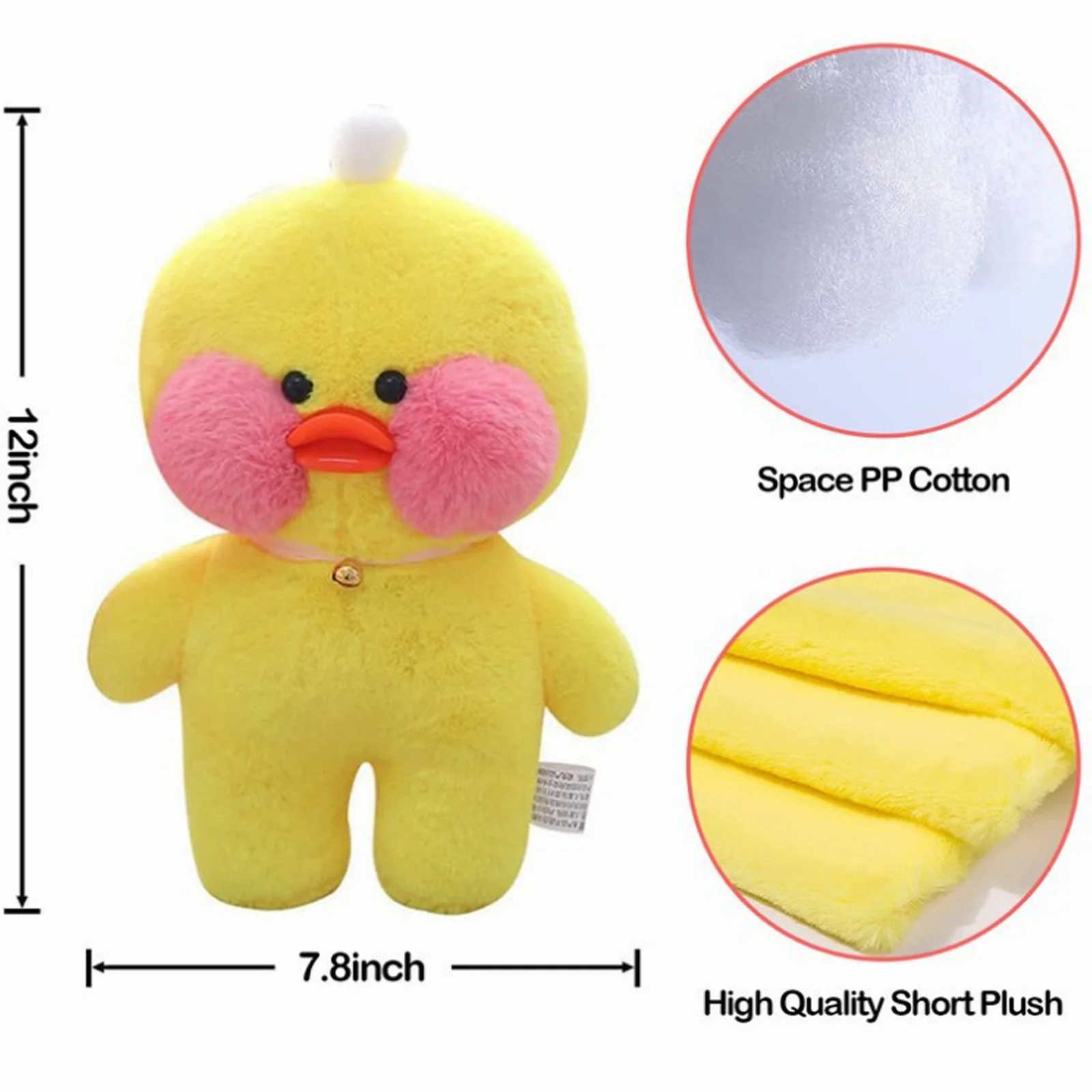 LaLafanfan 30cm Yellow Duck Clothes Hoodie Cartoon Plush Toy Stuffed Soft Doll Toys Animal Birthday Girl`s Gift for Kid DIY | Игрушки и