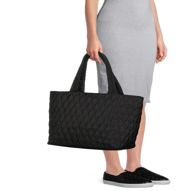 Women's Tara Nylon Tote Bag Black