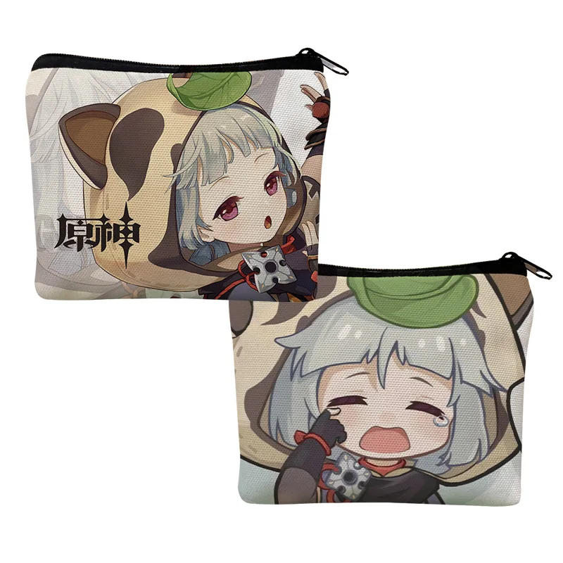 

Game Genshin Impact Coin Purse Card Case Cosplay Wallet Lisa Xiangling Xingqiu Yanfei Sayu Xinyan Cartoon Wallet Purse Coin Bags