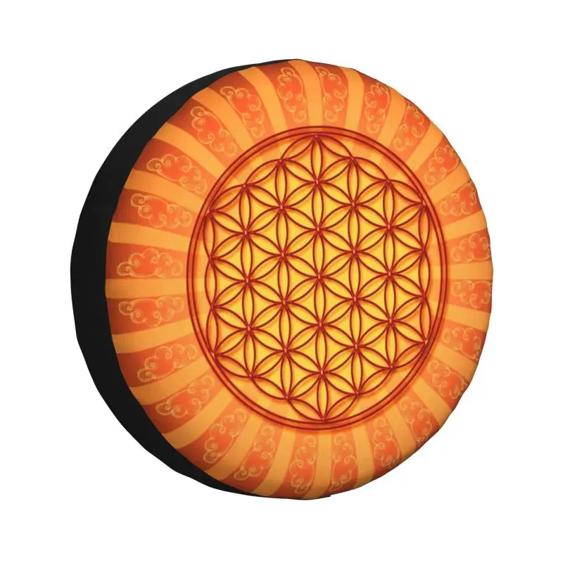 

Flower of Life Spirituality Yoga Spare Tire Cover for Mitsubishi Pajero Mandala Buddhism 4WD 4x4 Trailer Car Wheel Protectors