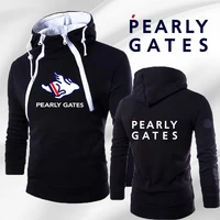 2022 casual pearly gates printed long sleeve double chain cold proof sports hoodie sweatshirts large double chain sweatshirts