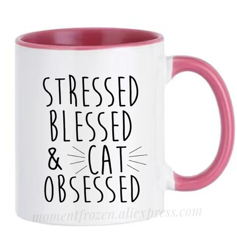 

Office Lady Mugs Tea Milk Cocoa Coffee Mugen for Women Cat Cups Drinkware Teaware Tableware Coffeeware Home Decal Friend Gifts