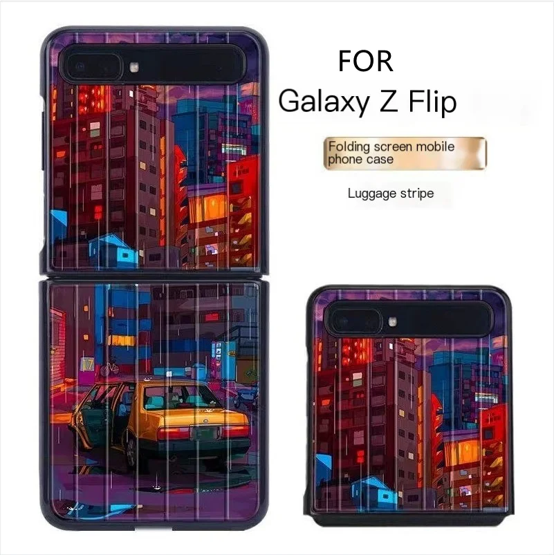 

For Samsung zflip folding screen mobile phone case 5g version f7000 protective cover f700n trunk f7070